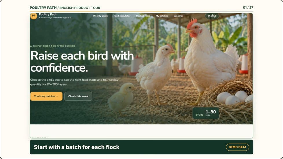 Video preview for Poultry path demo video